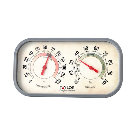 Taylor Comfort Monitor Humidity Meter/Thermometer Plastic 5.91 in. 5506